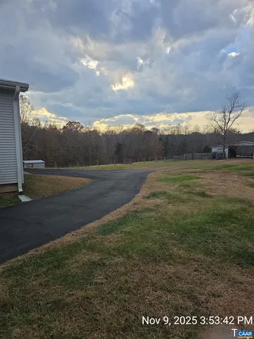 a view of an outdoor space and yard