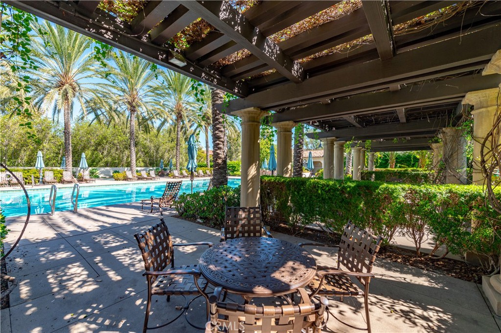 105 Hallmark Irvine, CA 92620 - Photo 18 of 32 a view of a porch with furniture and garden