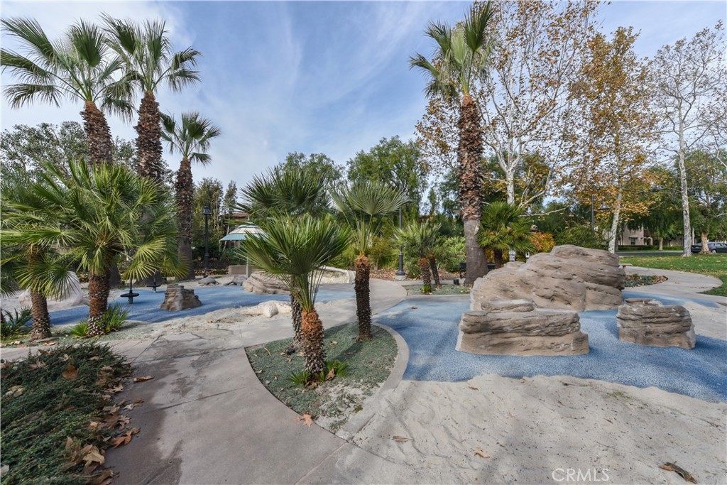 105 Hallmark Irvine, CA 92620 - Photo 30 of 32 a view of a backyard with a garden