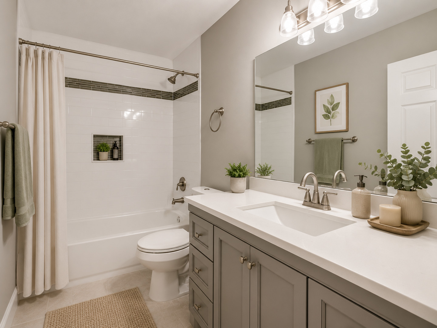 106 Foxcroft Road Naperville, IL 60565 - Photo 16 of 21 a bathroom with a sink a toilet and shower