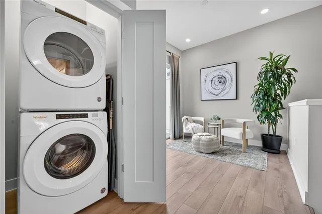 a view of a kitchen from the hallway