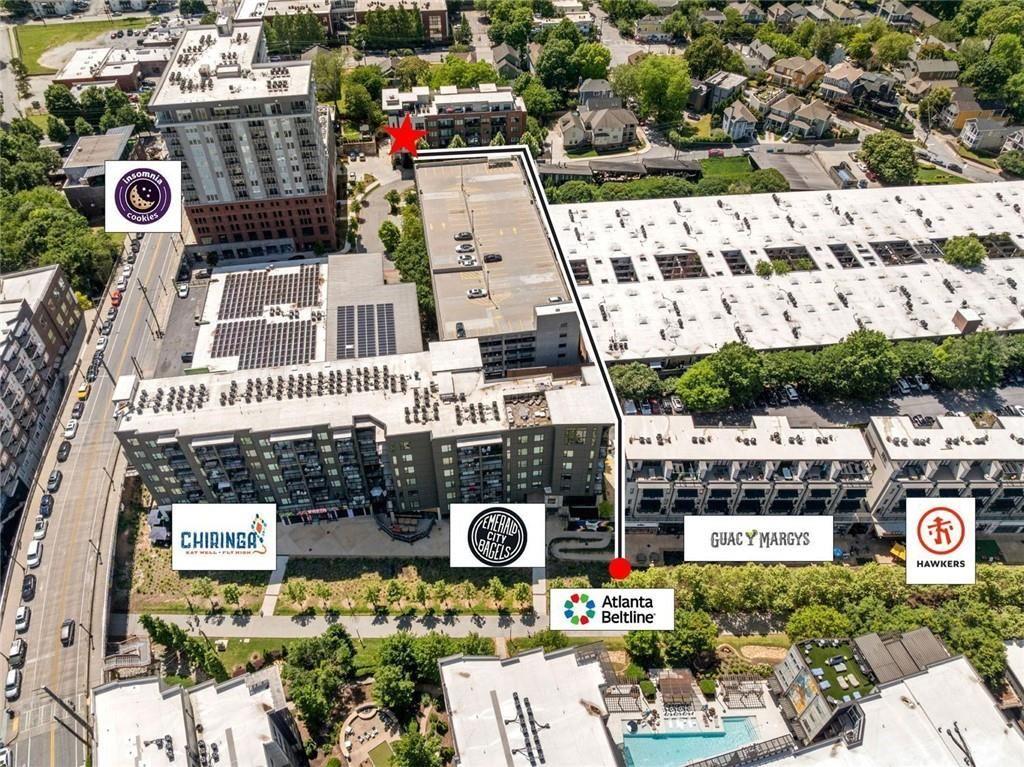 22 Airline Street Southeast, Unit PH403 Atlanta, GA 30312 - Photo 37 of 61 an aerial view of houses with outdoor space