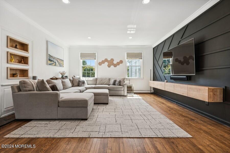 107 Rumson Road Rumson, NJ 07760 - Photo 6 of 46 a living room with furniture and a flat screen tv