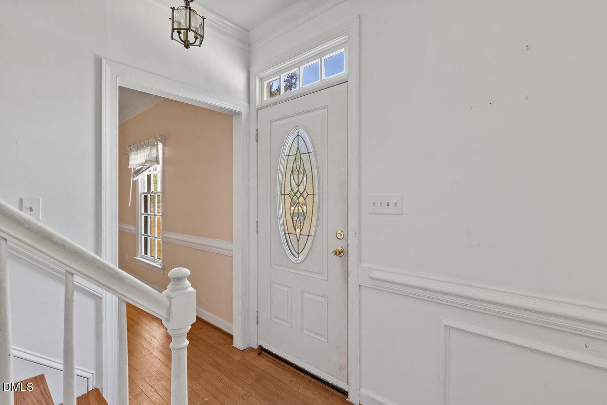 3812 Providence Road Rocky Mount, NC 27803 - Photo 2 of 18 a view of an entryway with wooden floor