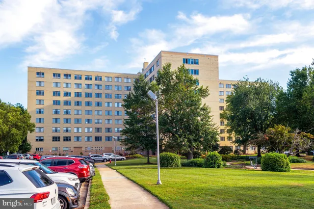 a view of a city with tall buildings