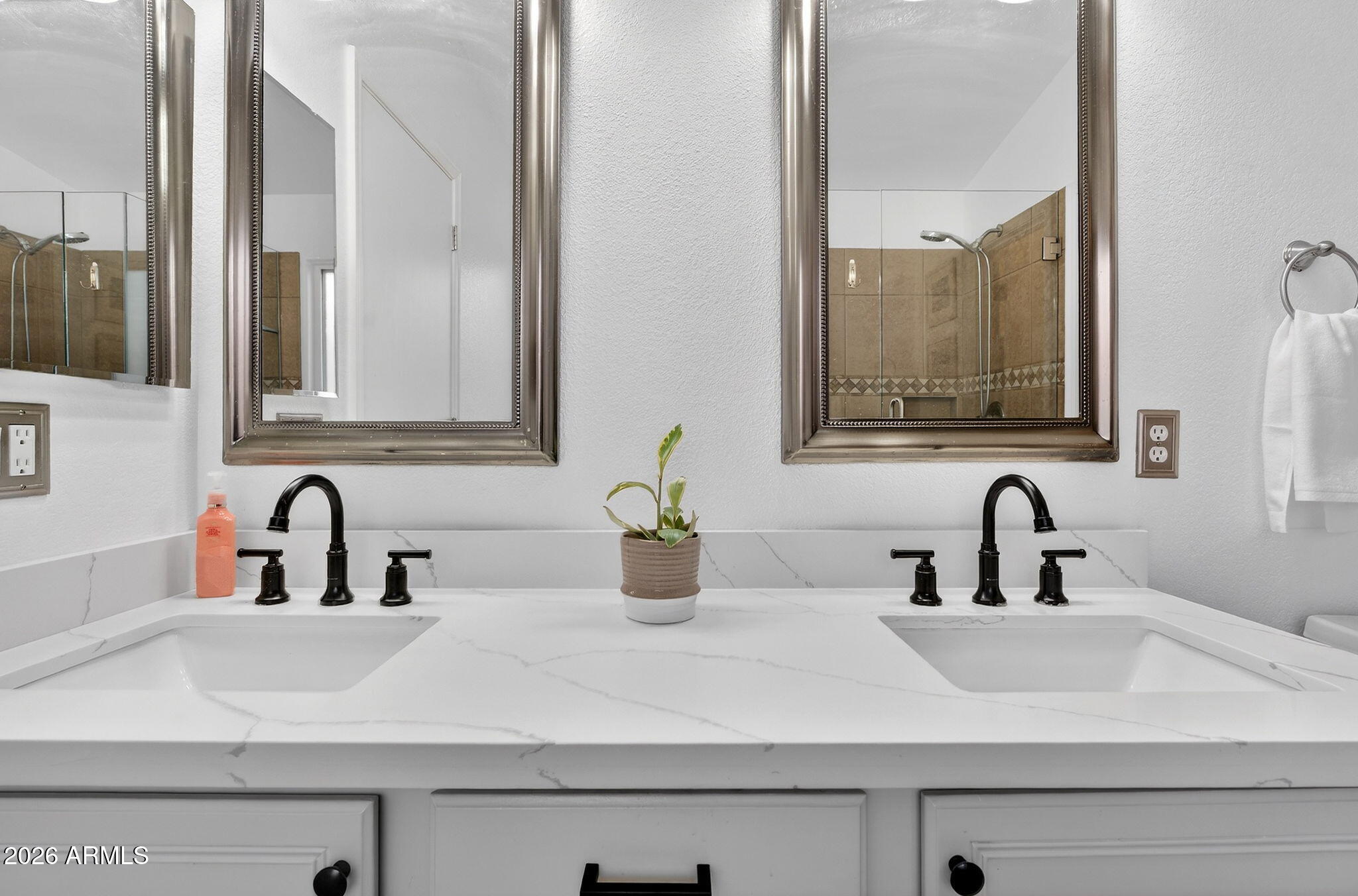 4630 East Dry Creek Road Phoenix, AZ 85044 - Photo 24 of 60 a bathroom with sink and mirror