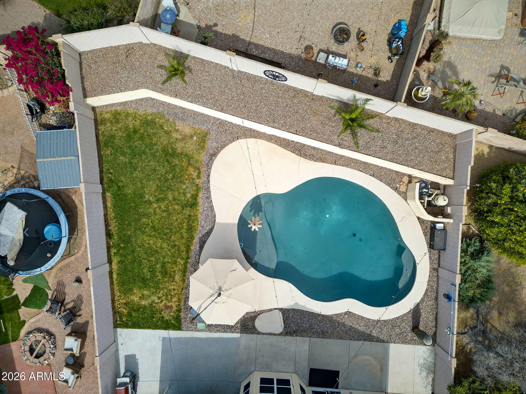 4630 East Dry Creek Road Phoenix, AZ 85044 - Photo 48 of 60 an aerial view of a swimming pool