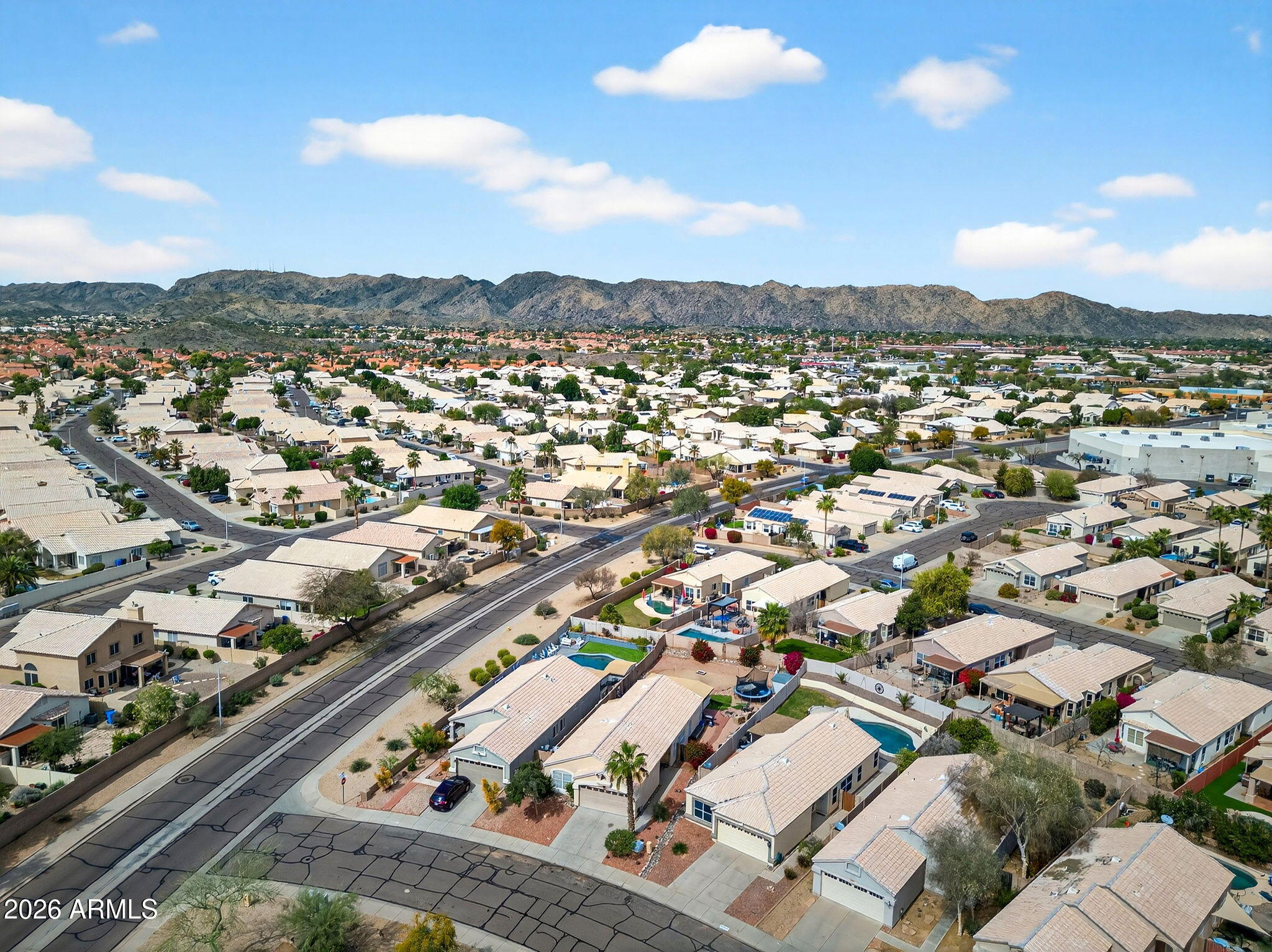 4630 East Dry Creek Road Phoenix, AZ 85044 - Photo 60 of 60 an aerial view of residential houses with outdoor space