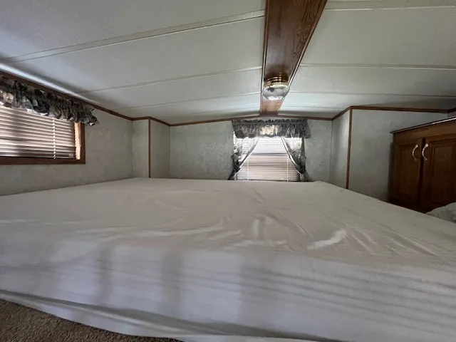 an outdoor space with seating space