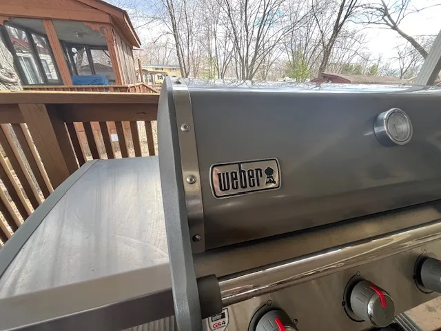 a view of a garage with parked cars