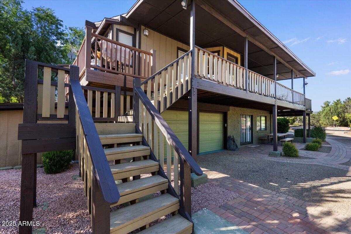 2305 Road Runner Road Sedona, AZ 86336 - Photo 52 of 60 Rear Patio / Access to Wrap Around Deck
