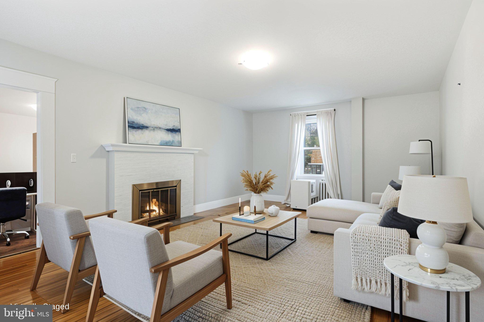 Virtually Staged Living Room