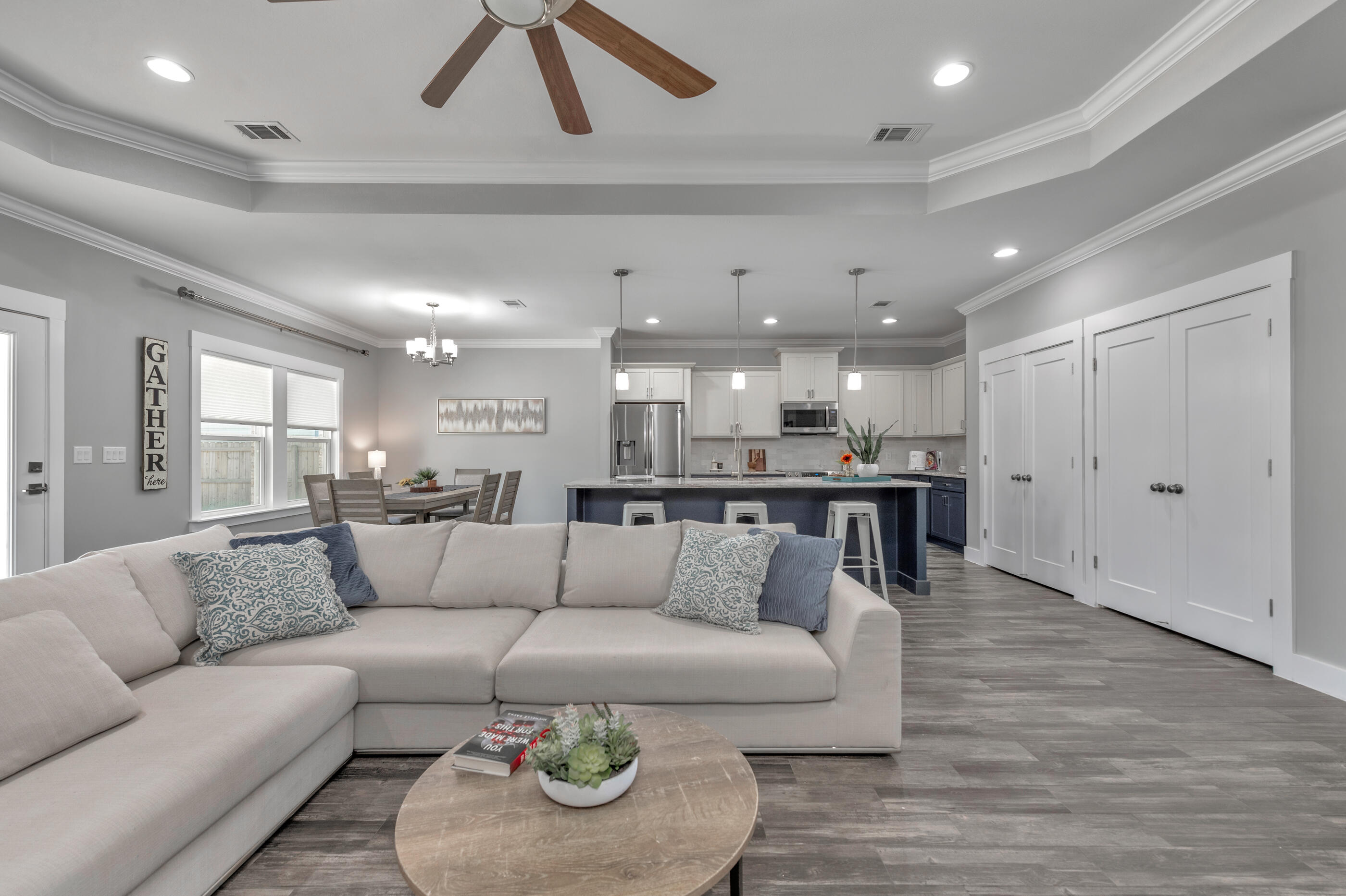 1504 West Ponderosa Road Fort Walton Beach, FL 32547 - Photo 16 of 51 a living room with furniture and kitchen view