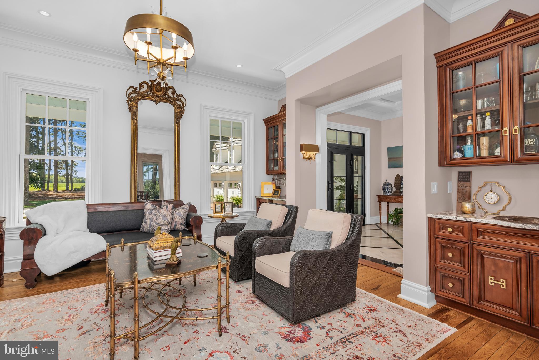 20031 Oakland Farm Road Cape Charles, VA 23310 - Photo 21 of 98 Elegant living room with wet bar