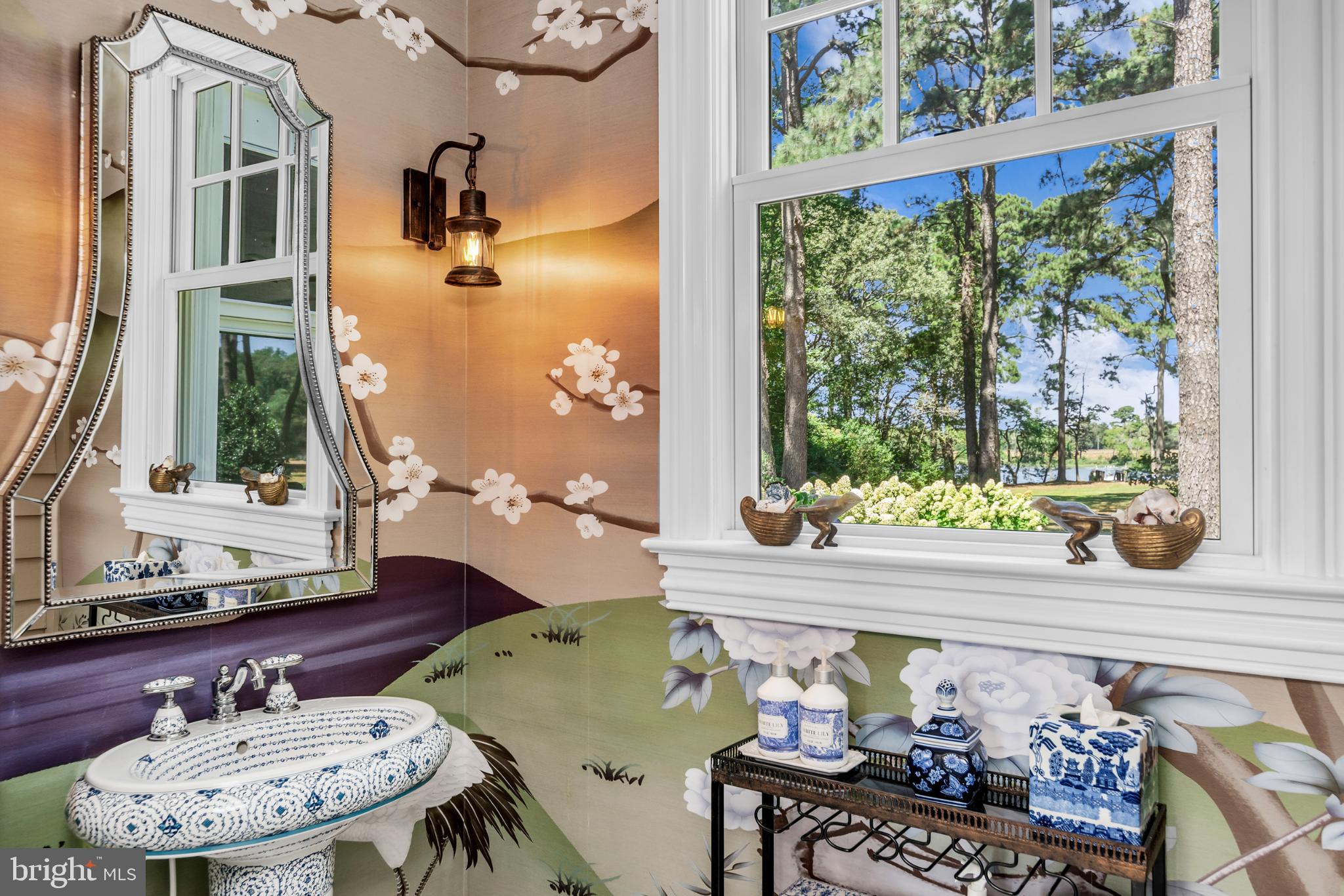 20031 Oakland Farm Road Cape Charles, VA 23310 - Photo 30 of 98 Elegant 1/2 bath w/ scenic views /artisan fixtures