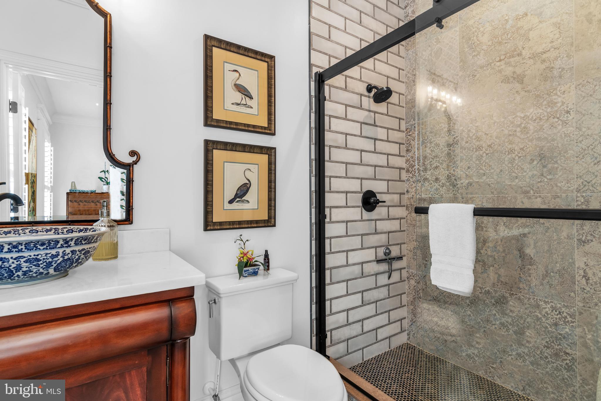 20031 Oakland Farm Road Cape Charles, VA 23310 - Photo 46 of 98 Chic bathroom 2 with elegant tile accents.