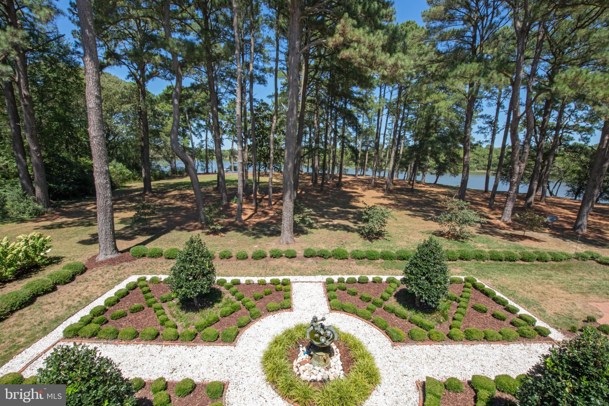 20031 Oakland Farm Road Cape Charles, VA 23310 - Photo 48 of 98 Serene parterre garden oasis behind Main House