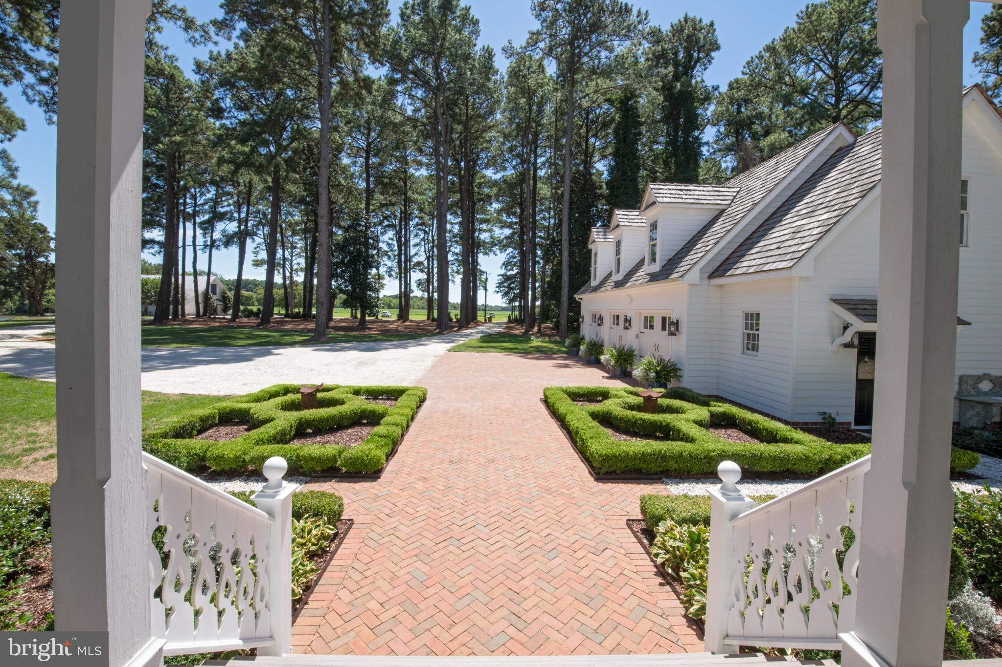 20031 Oakland Farm Road Cape Charles, VA 23310 - Photo 53 of 98 Brick pathway from Main House to Carriage House