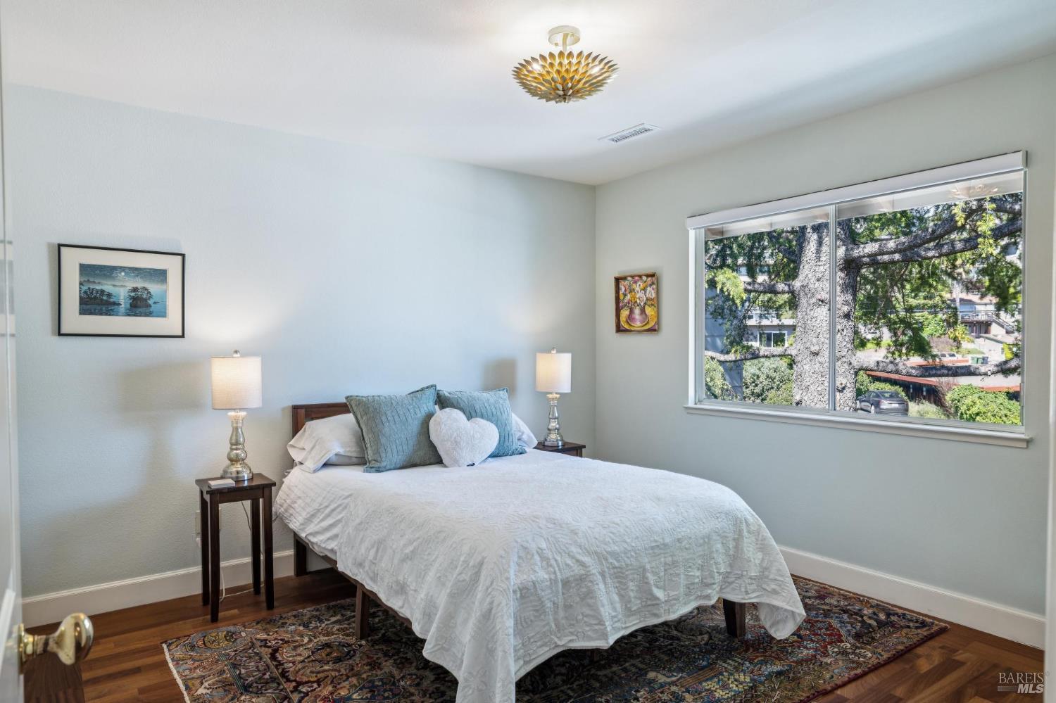 24 Mooring Road San Rafael, CA 94901 - Photo 38 of 71 Guest bedroom with views of the garden.