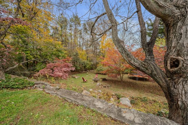 a backyard of a house