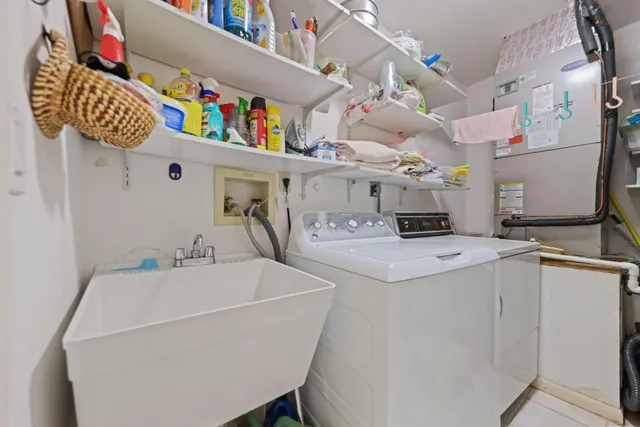 a room with storage and utility