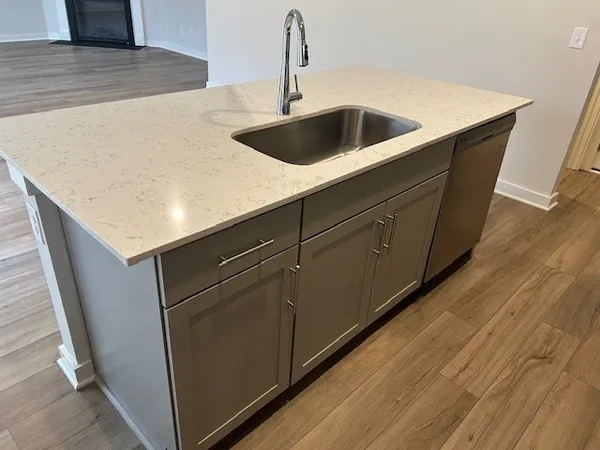 a close view of sink and tap