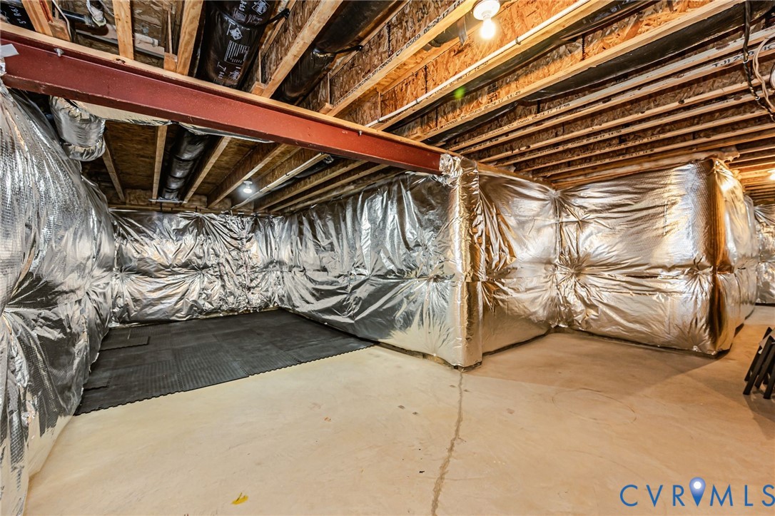 7435 Wicks Road Williamsburg, VA 23188 - Photo 70 of 82 Unfinished lower level featuring exposed ceiling j