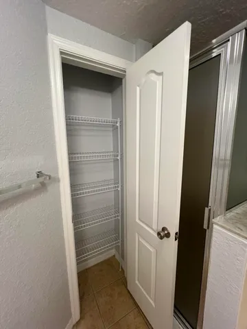 a view of closet area