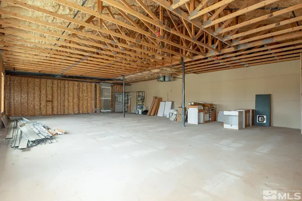 a view of a big room with an empty space