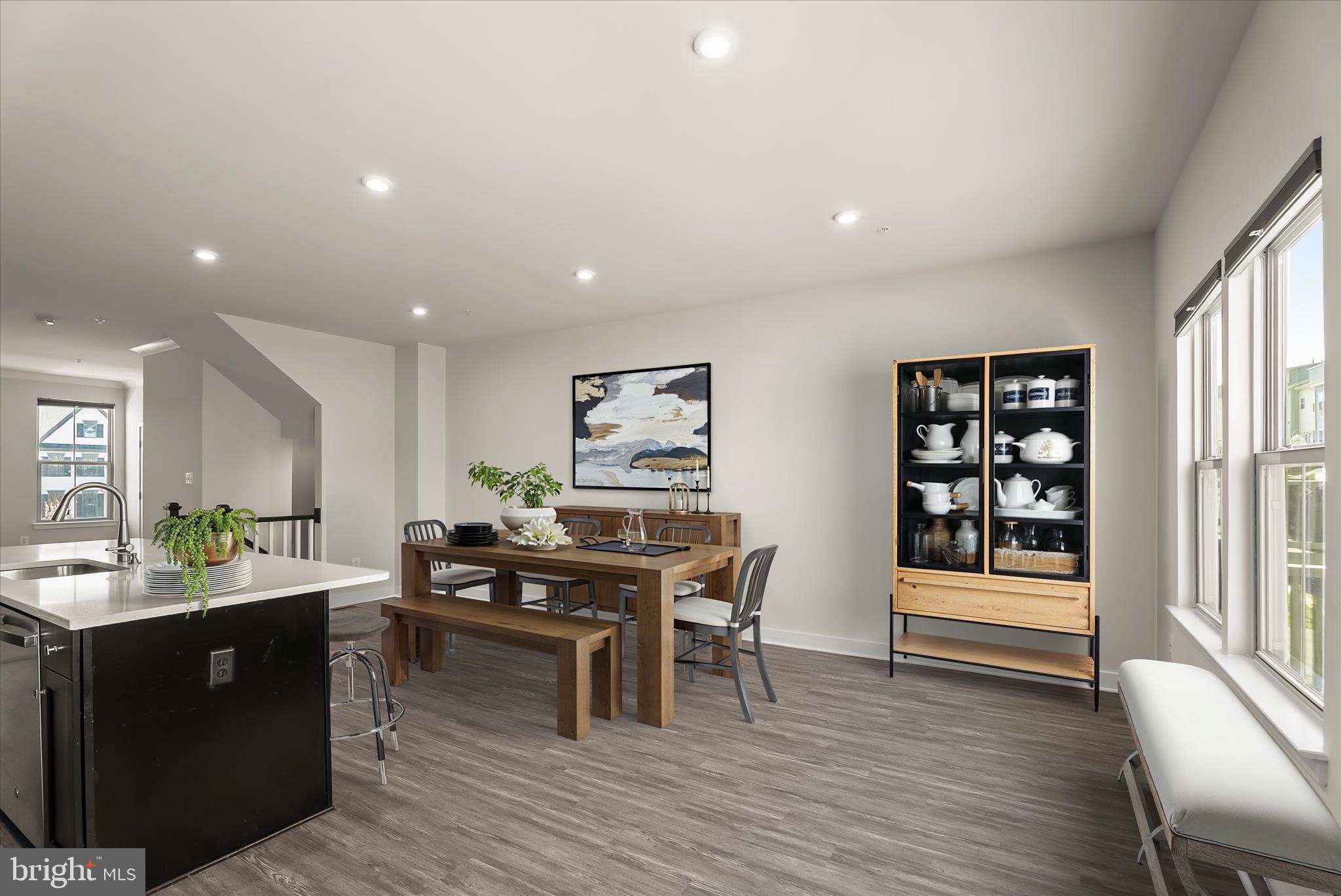 6072 Fallfish Court New Market, MD 21774 - Photo 4 of 78 a view of a dining room with furniture window and wooden floor