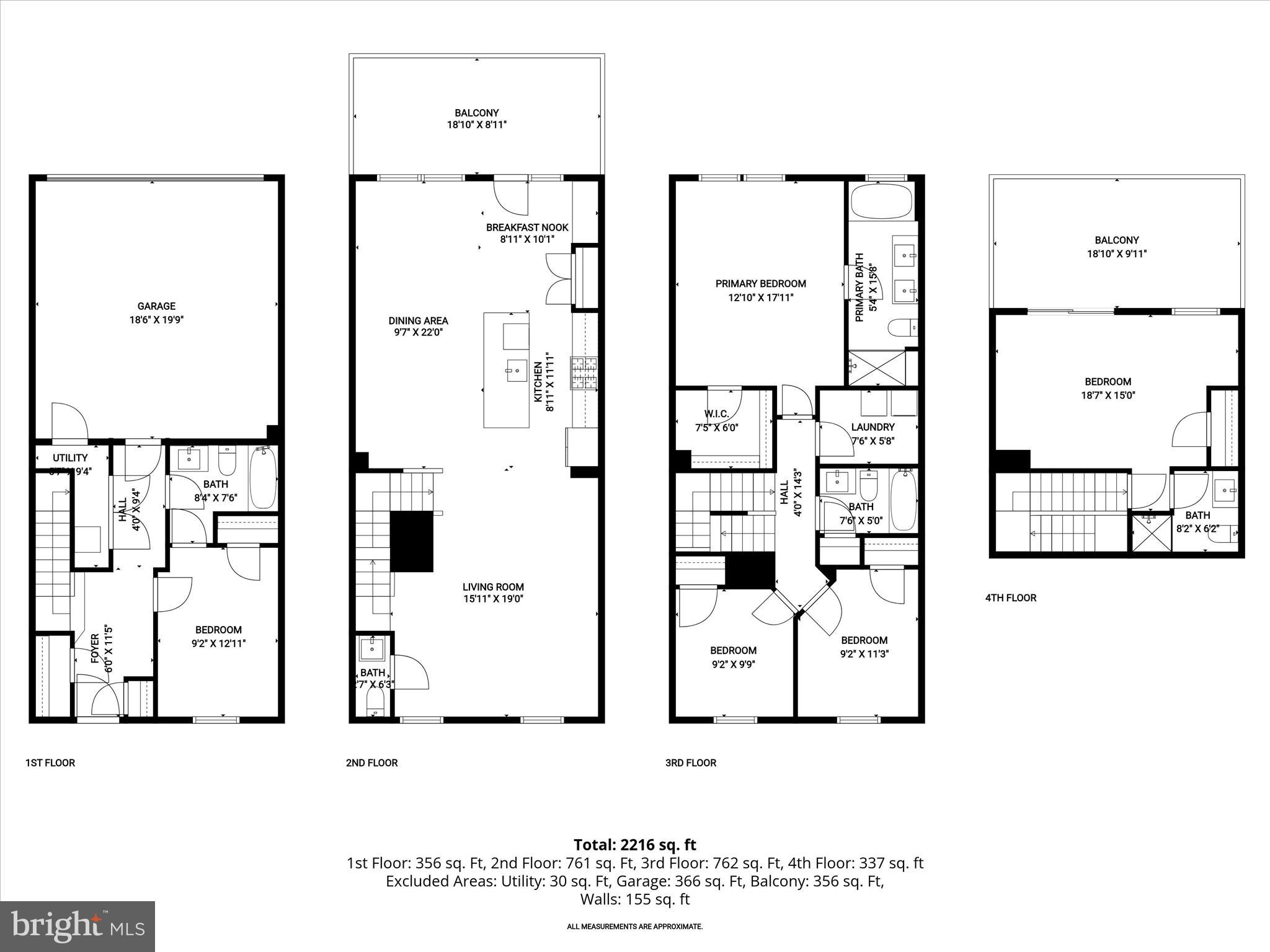 6072 Fallfish Court New Market, MD 21774 - Photo 77 of 78 all_floors_6072_fallfish_court_new_market_with_dim