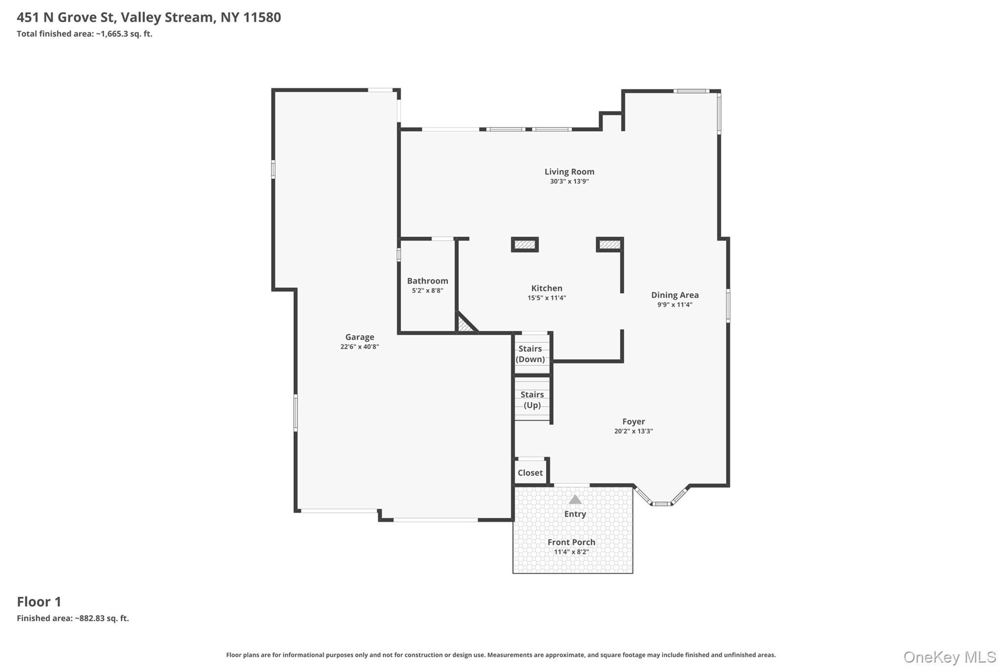 451 North Grove Street Valley Stream, NY 11580 - Photo 37 of 38 a picture of floor plan