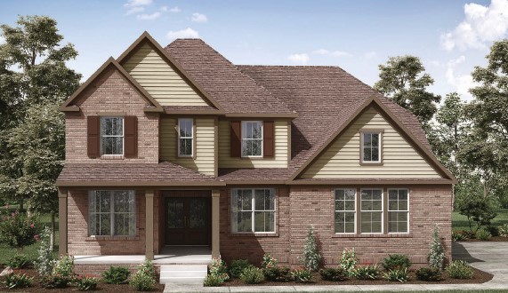 4740 Ash Hill Road Spring Hill, TN 37174 - Photo 59 of 82 a front view of a house with a garden