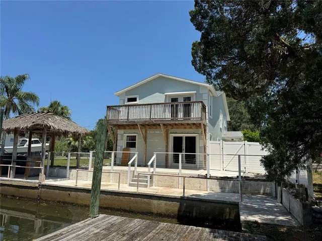 a front view of a house with balcony