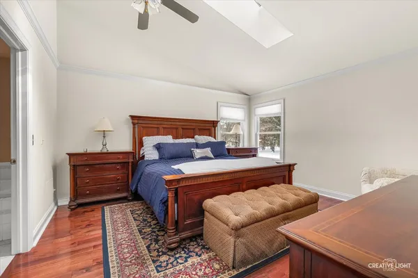 a bed room with a bed and a couch