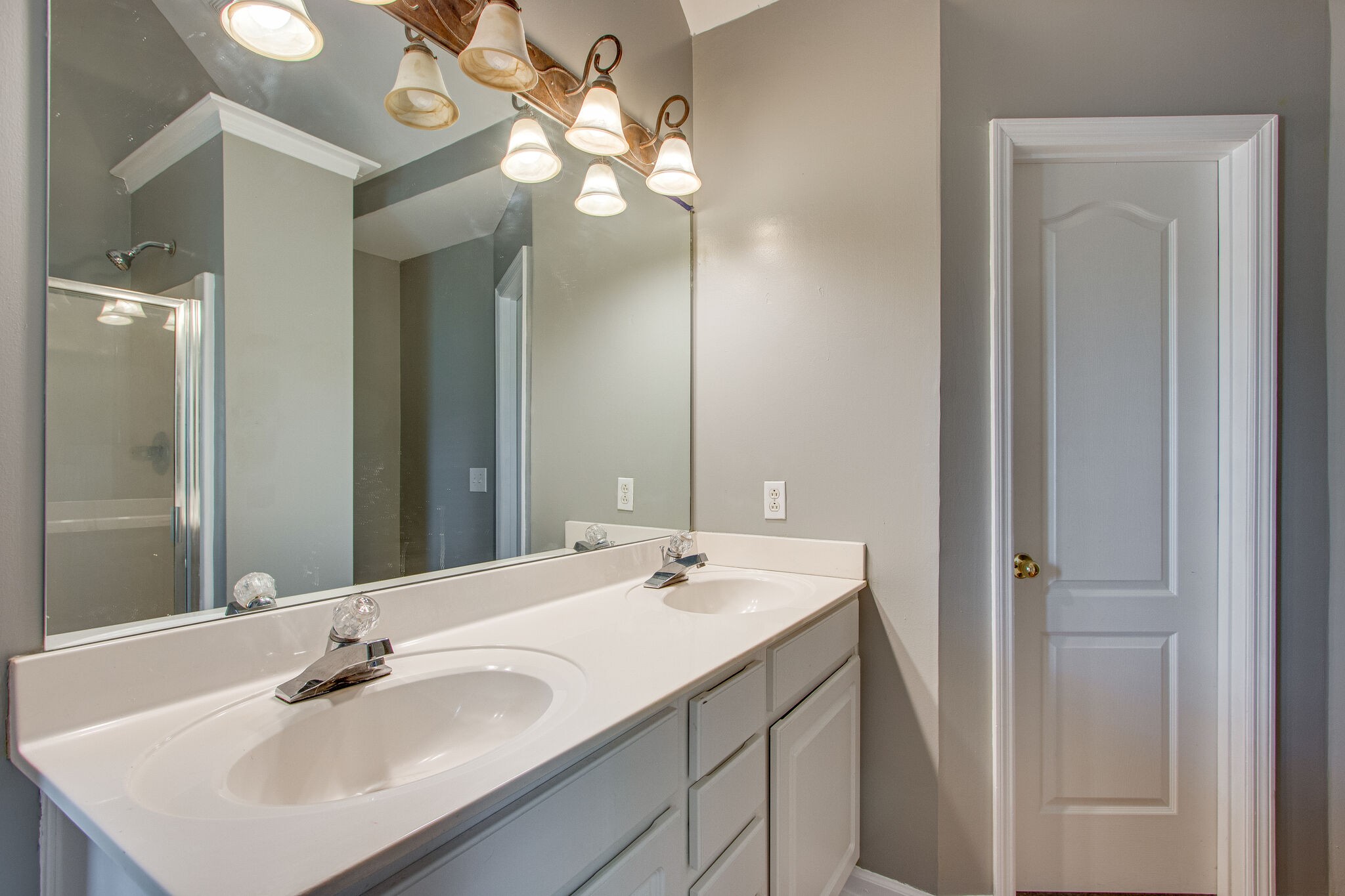 1615 Pacer Court Spring Hill, TN 37174 - Photo 19 of 30 a bathroom with a sink a light fixture and a mirror