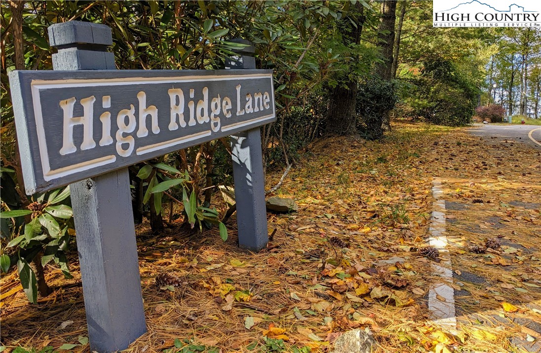 27-28 High Ridge Lane Blowing Rock, NC 28605 - Photo 16 of 17 a street sign that is on a brick wall