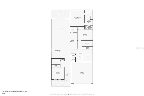 $2,400 | 190 Jones Fish Camp Road, Edgewater, FL 32141