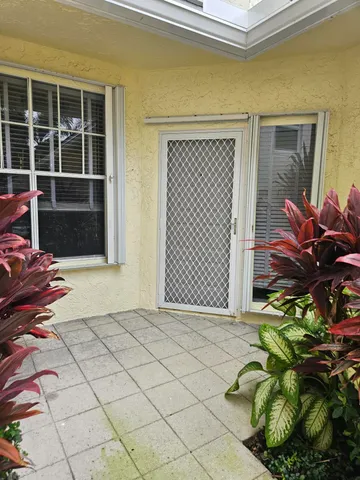 a view of front door of house