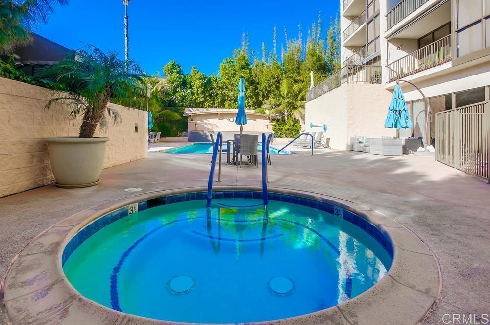 2500 Torrey Pines Road, Unit 802 La Jolla, CA 92037 - Photo 27 of 40 a view of a swimming pool with a patio