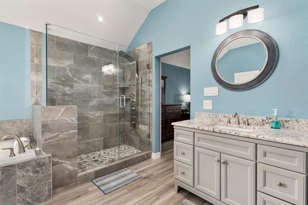 10832 Ridge Country Road Haslet, TX 76052 - Photo 17 of 30 Everybody deserves to have this oversized shower with multiple sprays, to melt away any tension you brought home from work!