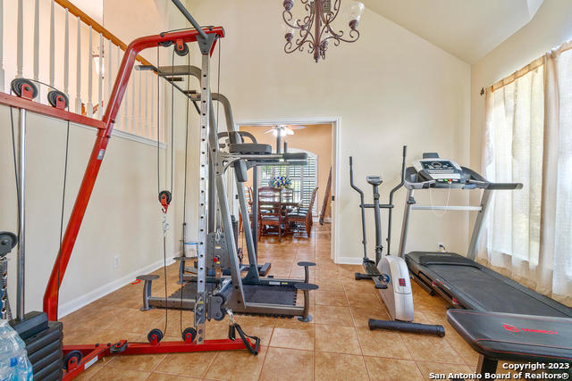 9634 Jason Bend Helotes, TX 78023 - Photo 24 of 43 a view of a room with gym equipment