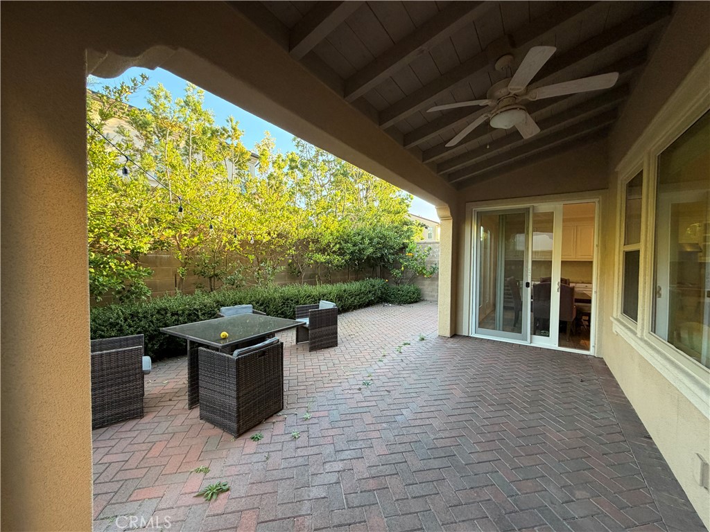45 Diamond Irvine, CA 92620 - Photo 6 of 12 a view of a porch with furniture and a backyard