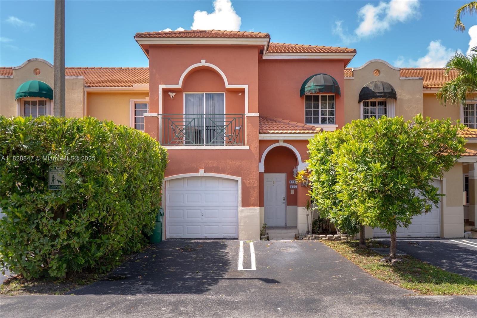 a front view of a house
