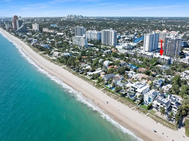 a view of an ocean beach