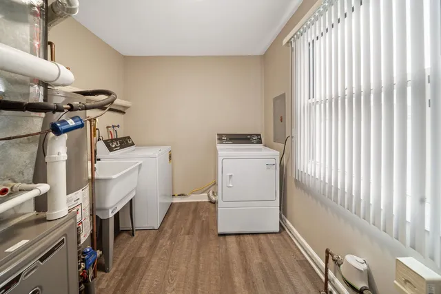 a view of a room with storage and utility