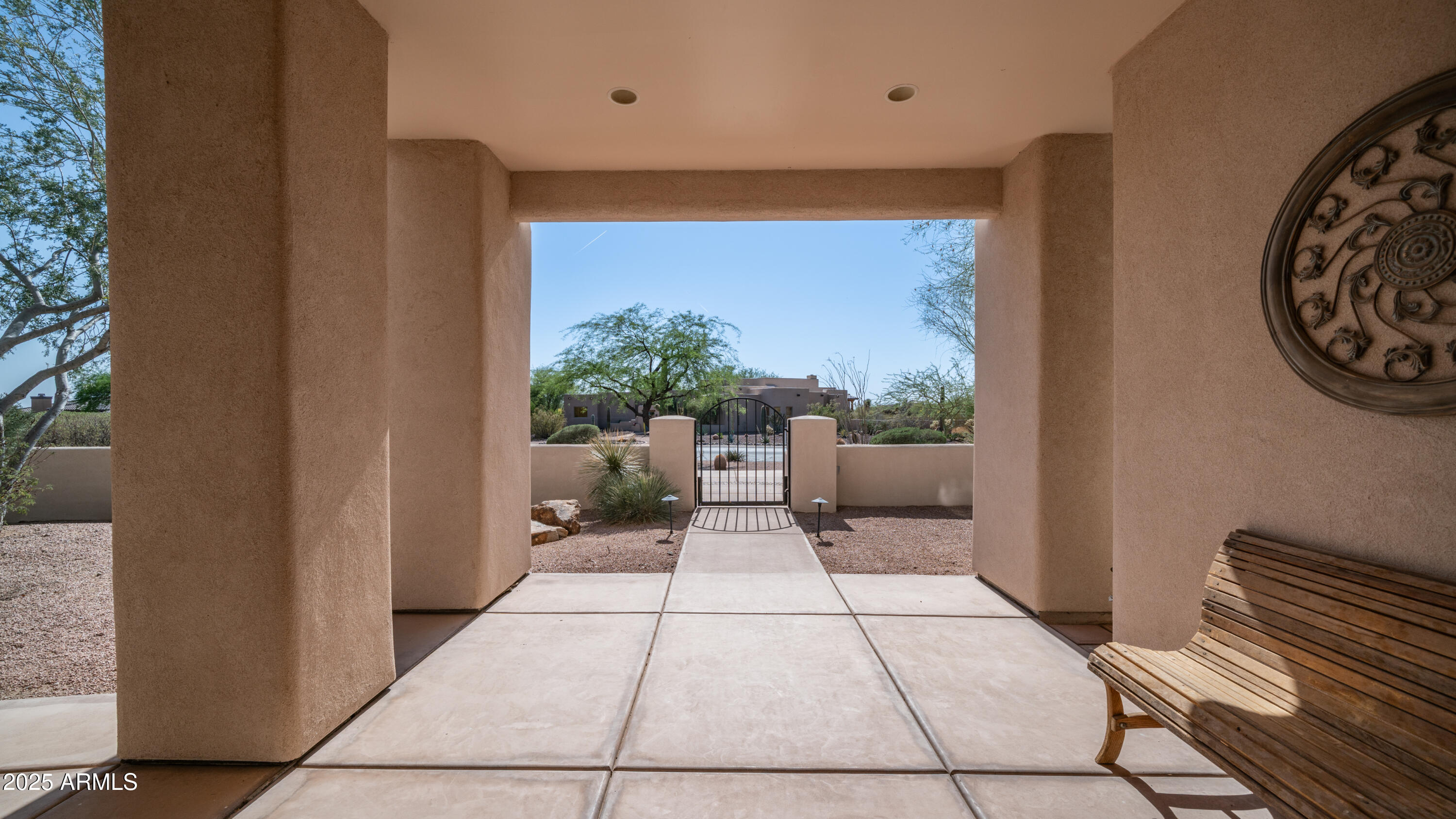 8540 East McDowell Road, Unit 116 Mesa, AZ 85207 - Photo 51 of 64 a view of a balcony with furniture