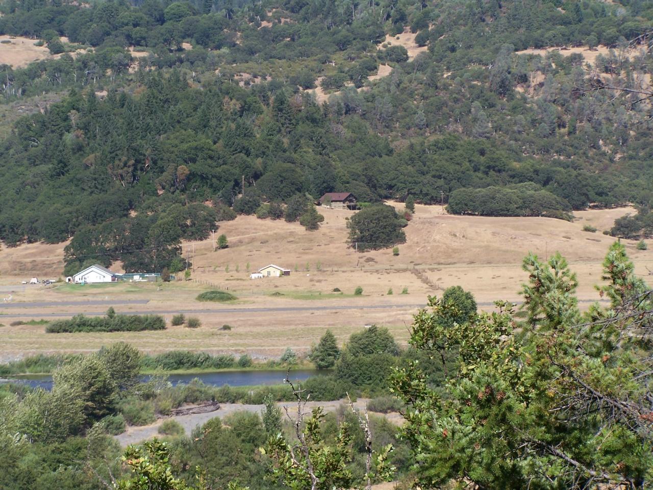 535 Garrett Road Hyampom, CA 96046 - Photo 1 of 13 Home & River from Across Valley