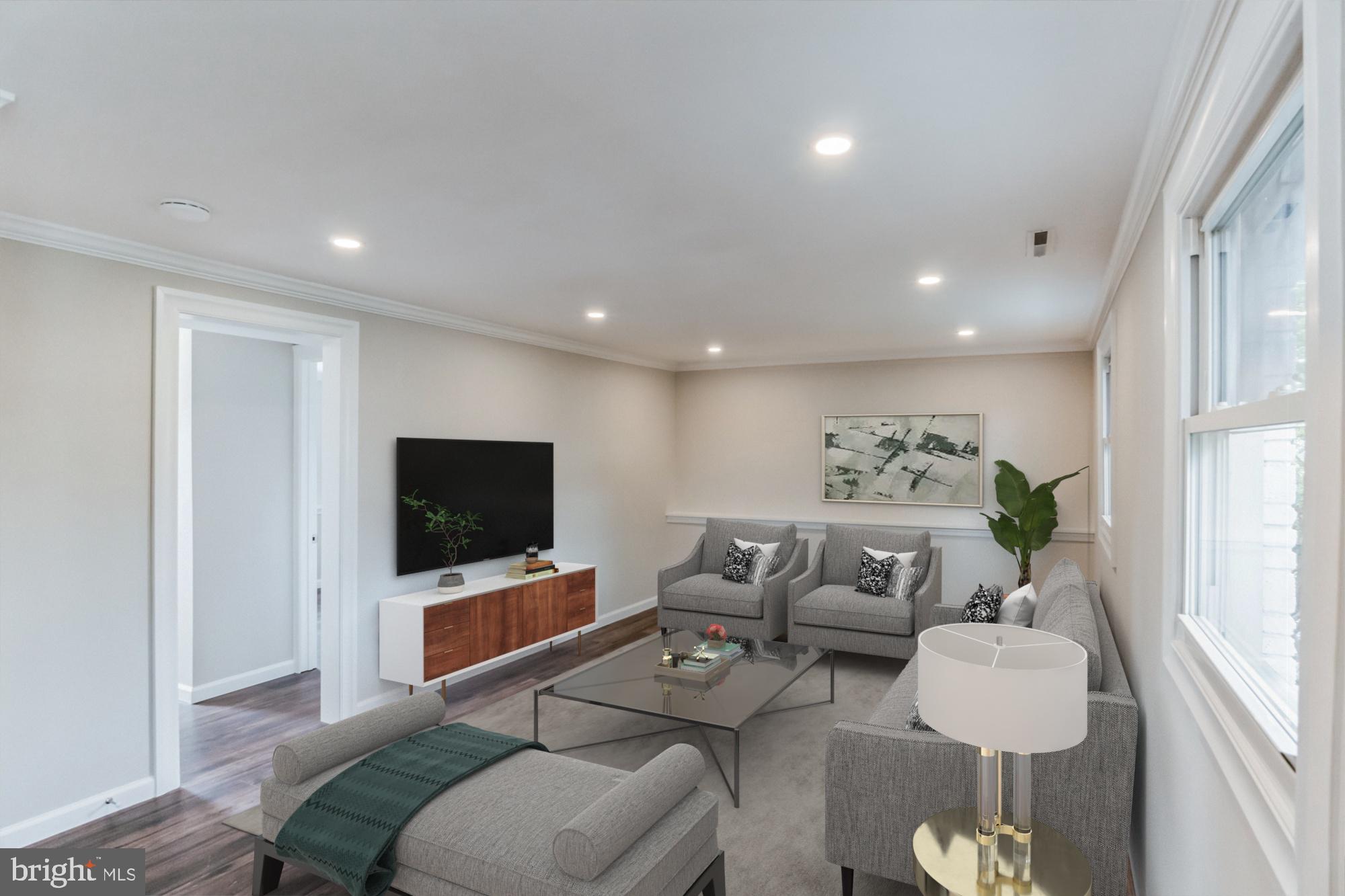 137 Hollyoke Road Somerdale, NJ 08083 - Photo 25 of 30 Virtual Staging of the Family Room View
