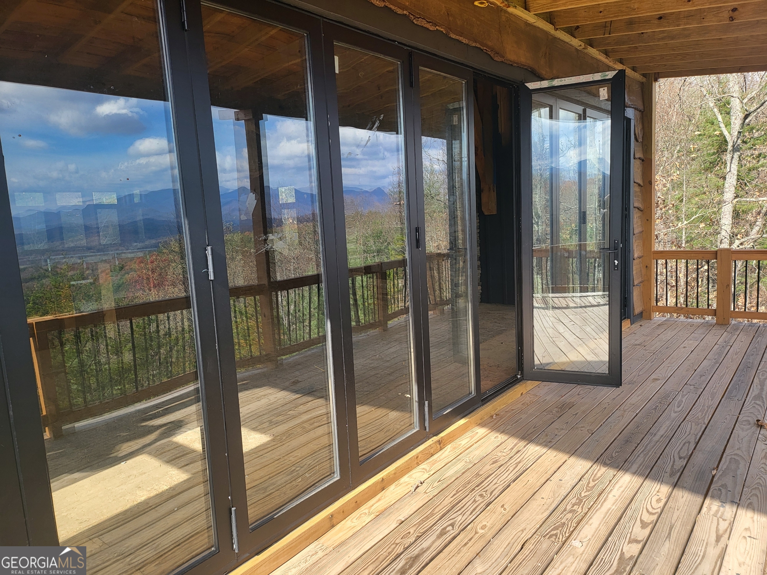 389 Fort Mountain Road Blairsville, GA 30512 - Photo 20 of 30 a view of backyard with large window